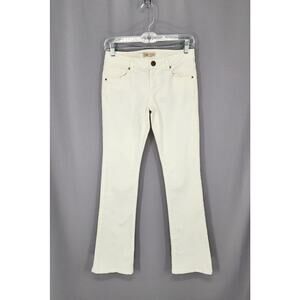 CAbi Women's White Flare Jeans